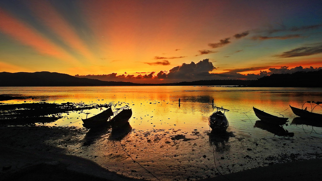 sunset @ Chidiyatapu Beach